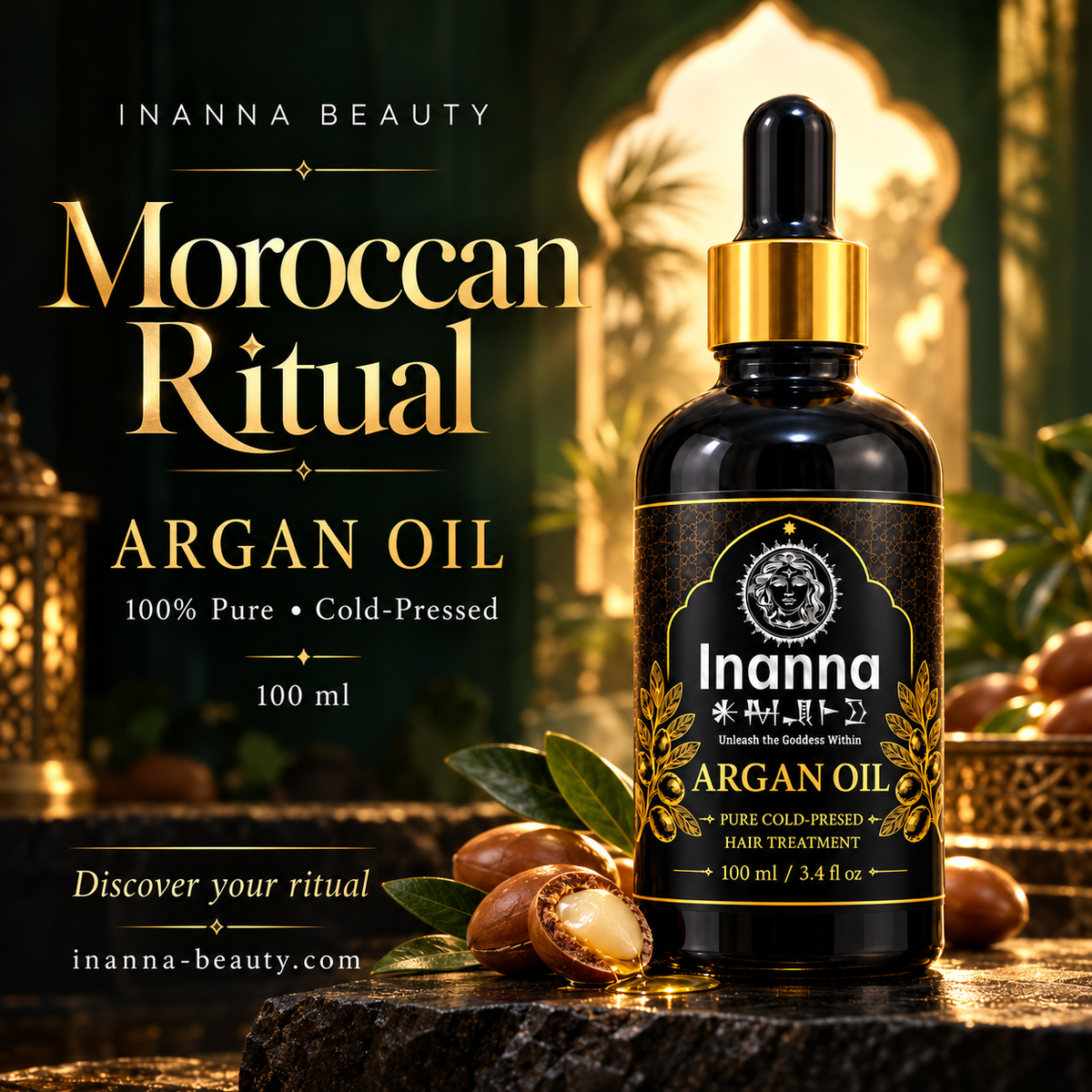 Moroccan Ritual — Inanna Beauty pure cold-pressed Argan Oil
