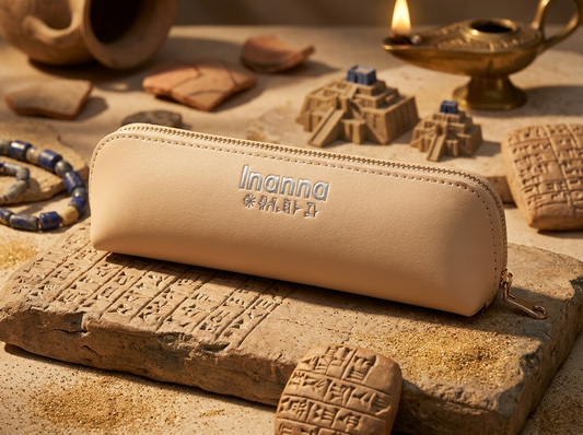 Beige Makeup Bag